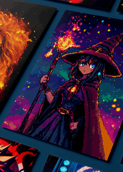 Картина на стену на металле от MetallSubArt "Пиксель арт"