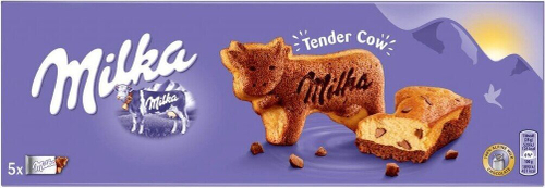 Милка Tender Cow Бисквитные Кексики с "Шоколадными Кусочками" 140гр