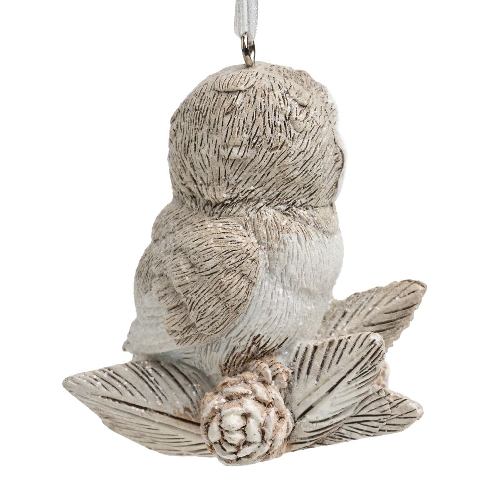 ЕЛОЧНОЕ УКРАШЕНИЕ "СОВУШКА" 5,5Х4,5Х6,5 СМ