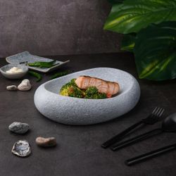 Блюдо овальное 26*20 см h6 см 300 мл Stone Untouched Taiga P.L. Proff Cuisine [1]