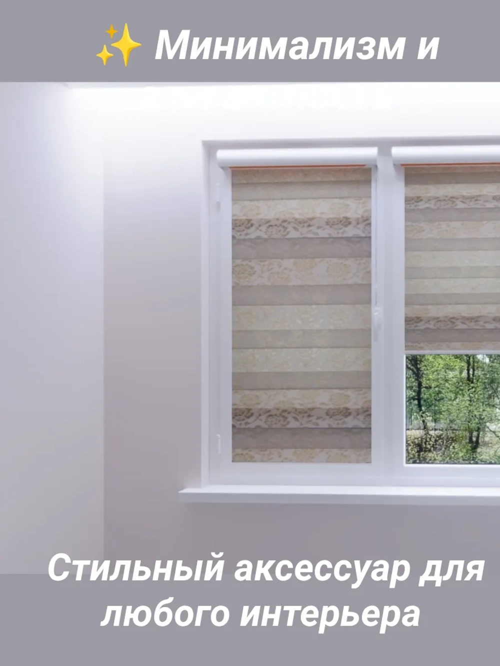 Рулонные шторы День-Ночь 56.3×150 см