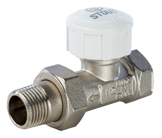 Клапан термостатический прямой Stout 1/2" для радиатора (SVT 0001 000015)