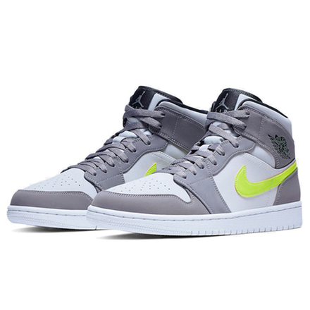 Кроссовки Air Jordan 1 Mid Gunsmoke Volt