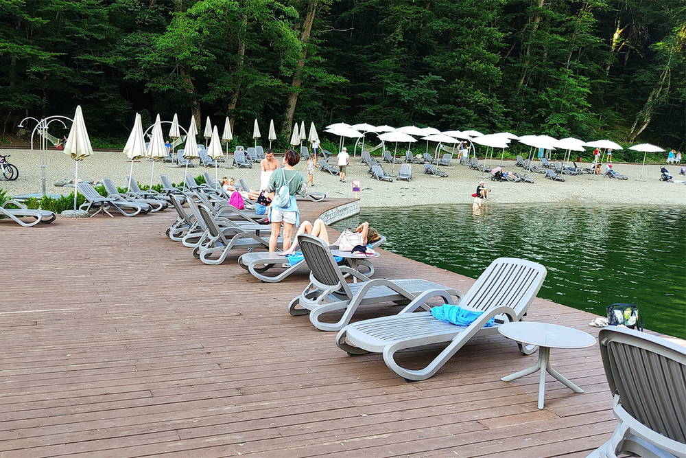 Шезлонг Nardi Eden с подлокотниками, tortora