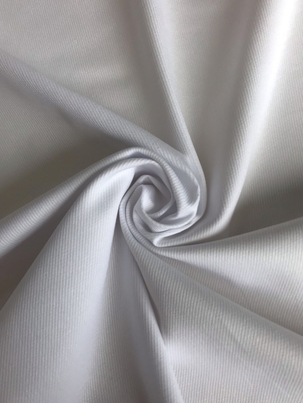 Коттон однот брючный, белый twill satin