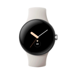 Умные часы Google Pixel Watch Wi-Fi + LTE 41mm, Silver/Chalk (Полированный серебристый корпус, ремешок цвета мел)