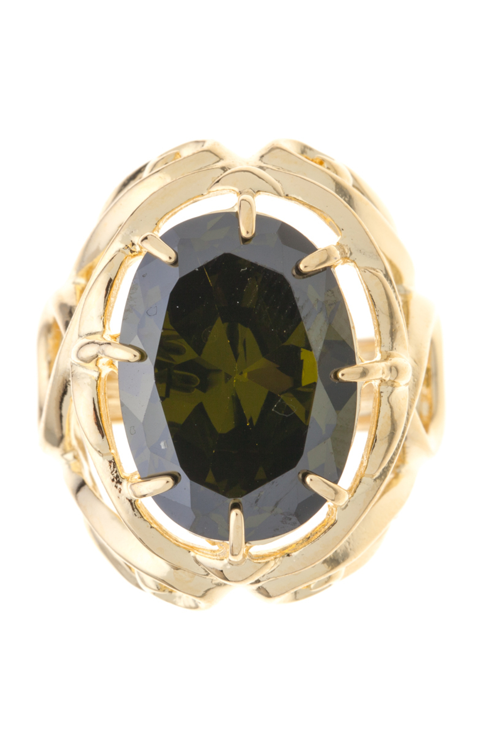 "Амина" кольцо в золотом покрытии из коллекции "Ист бум" от  Jenavi