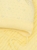 Шапка для девочки осенняя и снуд ушками