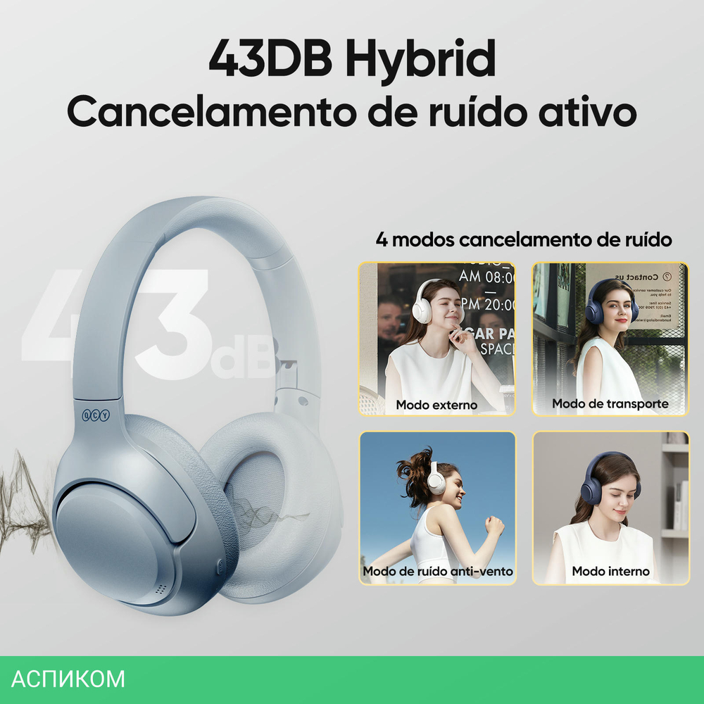 Наушники QCY H3 Grey Blue (BH23H3A)