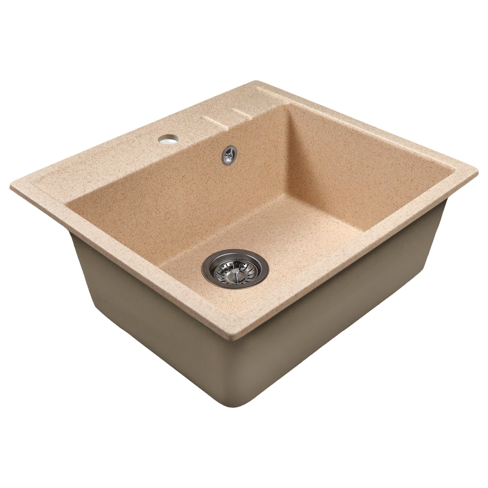 Мойка ML-GMS121 СТАНДАРТ прямоугольная, песочный (302), 555*495*190мм