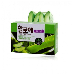 Мыло Mukunghwa Fresh Aloe, для всех типов кожи, с экстрактом алоэ, 100г