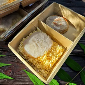 Паста Орзо, котлета с грибным соусом Тула/250 гр