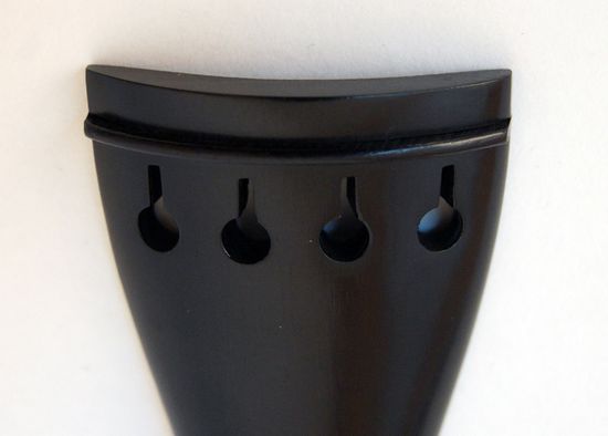 VT01E-1/4 Струнодержатель для скрипки, круглый. Материал - черное дерево. WBO