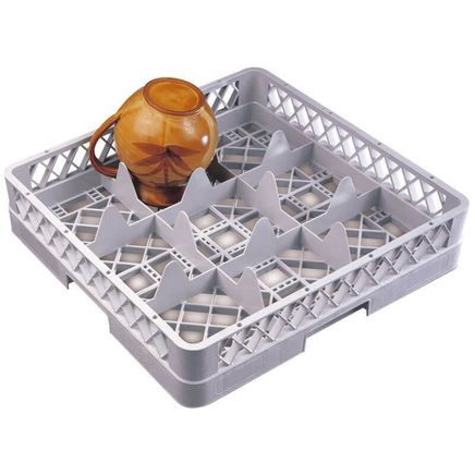 Стойка квадратная для посуды 36 ячеек 50x50см PADERNO артикул 14001-36, PADERNO