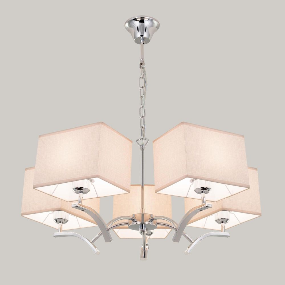 Citilux Эвора Квадро CL460251 Люстра с бежевыми абажурами