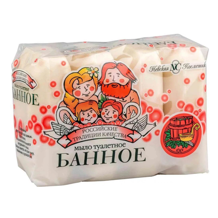 Мыло банное Невская Косметика 4*100 гр