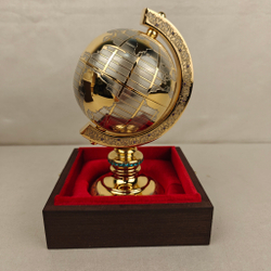 Глобус сувенирный "Золотой" (Златоуст)