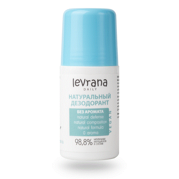 Натуральный дезодорант без аромата, 65 мл (Levrana)
