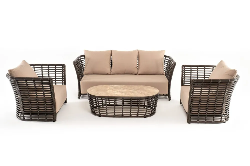 "Валенсия" лаунж-зона из искусственного ротанга, цвет бронзовый