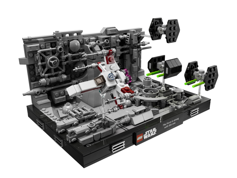 LEGO Star Wars 75329 «Диорама: Пролет над Звездой Смерти» — коллекционный набор для фанатов космической саги