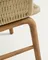 Уличный стул Alipa из акации и веревки цвета экрю