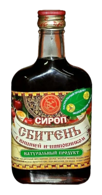 СБИТЕНЬ С ВИШНЕЙ И ШИПОВНИКОМ, 250 мл.