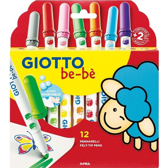 Flomaster \ Фломастер \Box 12 gıotto bebe&#39; super fıbre pens