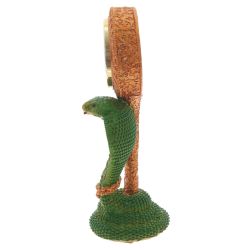 GAEM Фигурка декоративная с часами "Змейка" (AAAх1 н/п), L9,5 W8 H22 см, 2в.