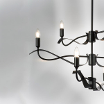 733267 Люстра RAGNO 6х40W E14 ЧЕРНЫЙ МАТОВЫЙ