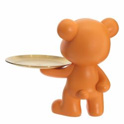 GAEM Фигурка декоративная "Медвежонок" с блюдом, L25 W22 H24 см