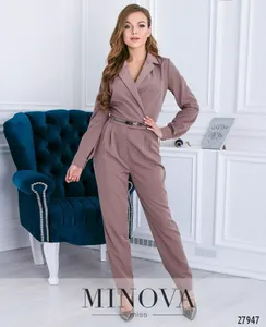 Комбинезон 4002-кофейно-лавандовый Minova