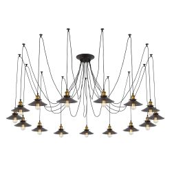 Citilux Эдисон CL451151 Люстра паук Венге Бронза