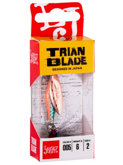 Блесна вращающаяся Lucky John TRIAN BLADE LONG 06.0г 005