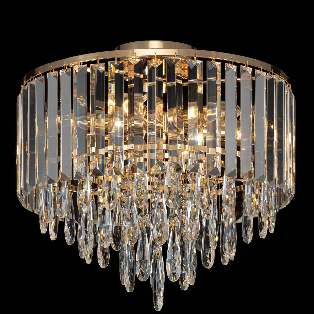 Citilux LEONNA CL320162 Люстра хрустальная Золото