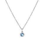 Подвеска Alpha с голубым топазом