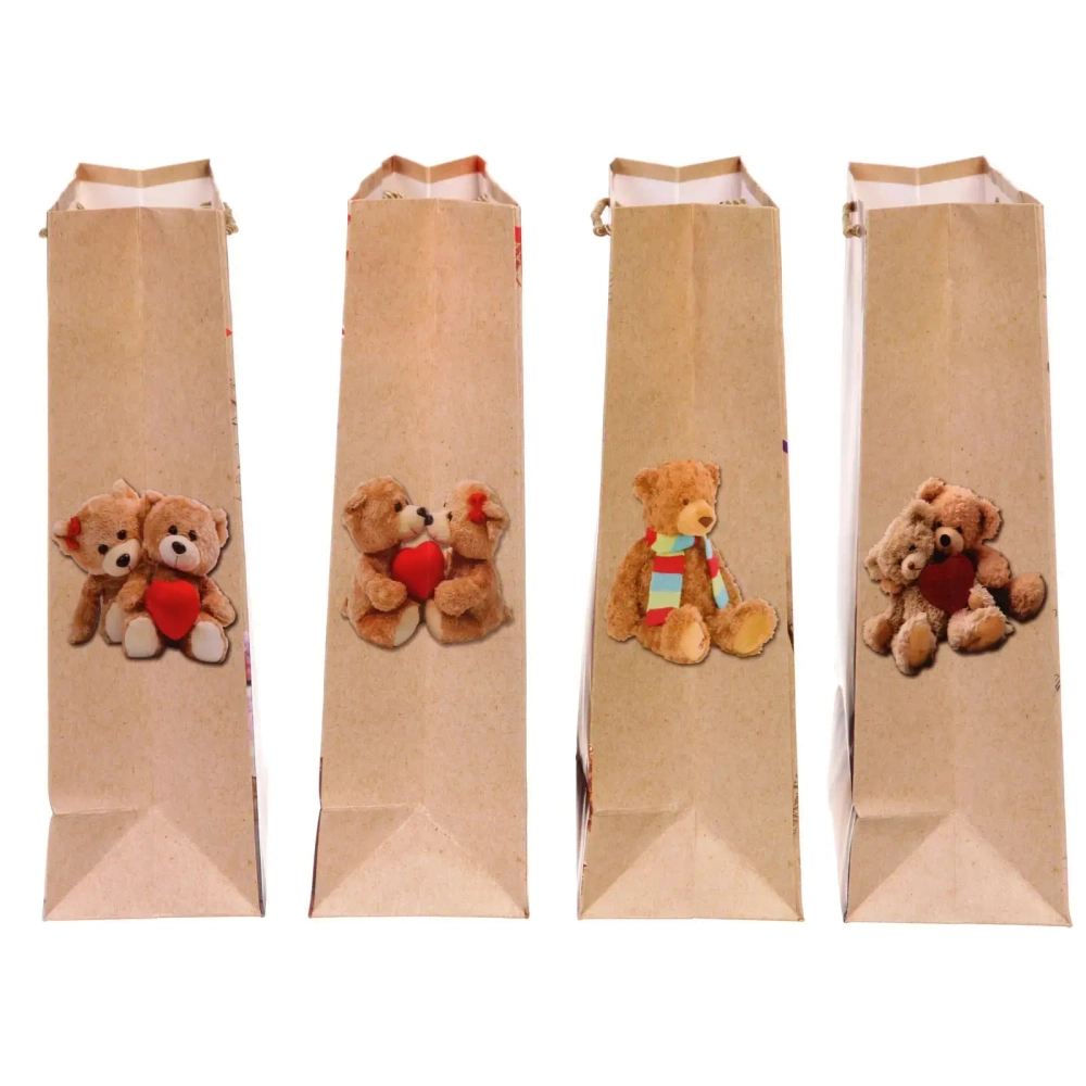 Пакет подарочный «Милый мишка» 26*32*10 см, микс