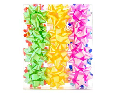 Бантики 24шт 5см 6 цветов кор D-3489