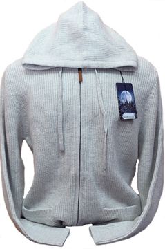 KING WOOL (Турция) из шерсти и кашемира на полном замке с капюшоном "СТАЛКЕР" Размеры (48-54)