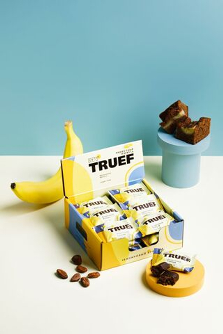 Трюфель финиковый Банановый брауни / 360 г / 24 конфеты / шоу-бокс / ТМ MyTruef