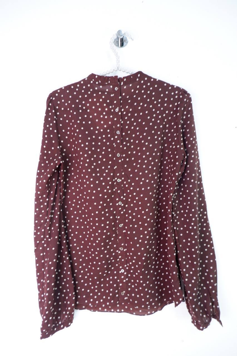 Блузка Calista в модный горошек, визуально 44 размер