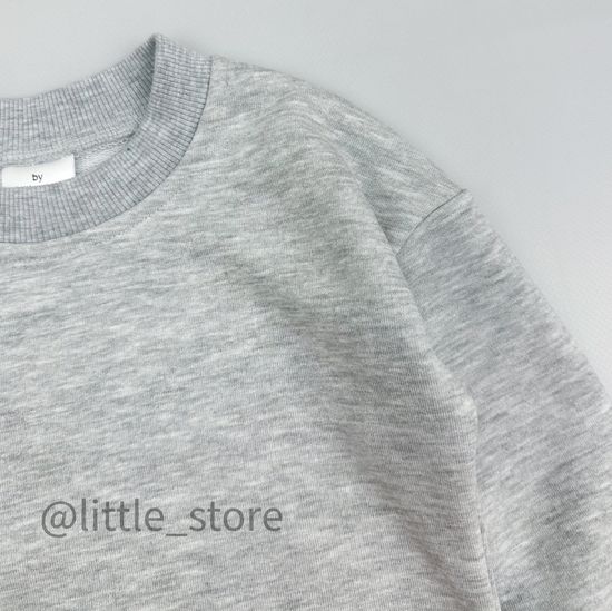 Комплект из футера "Basic" серый меланж