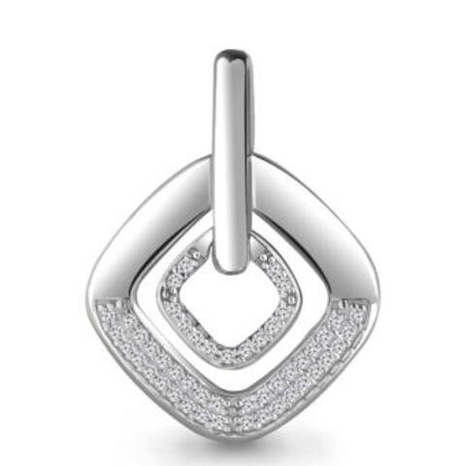 Подвеска из серебра с фианитами