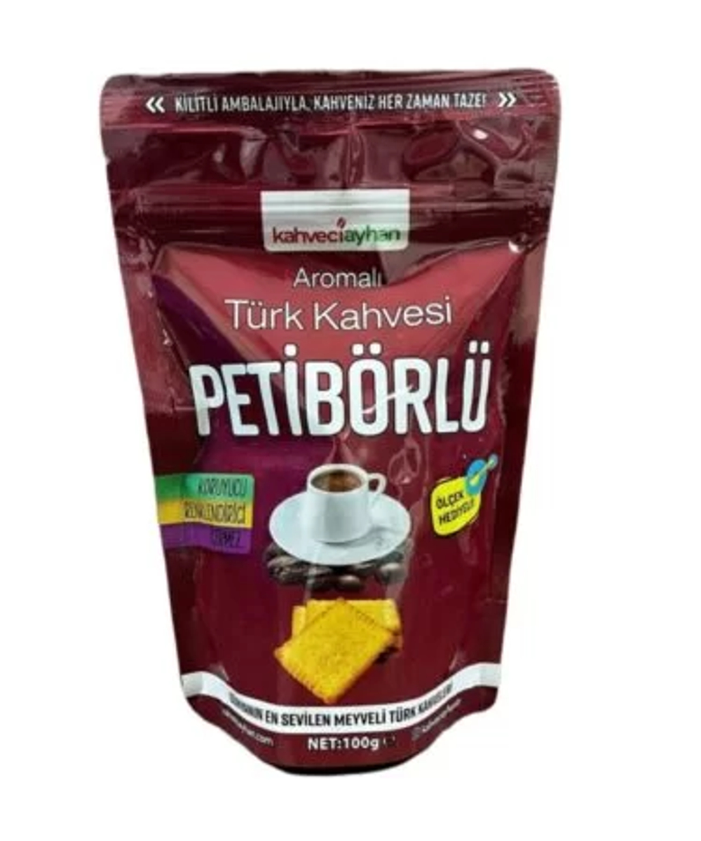 Кофейный напиток со вкусом петибора, Kahveciayhan,  100гр