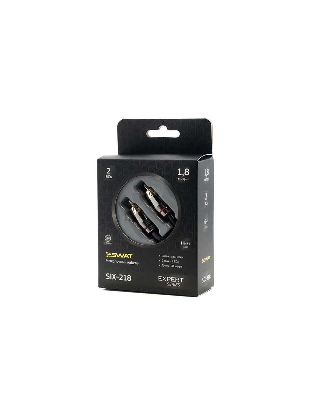 SIX-218 межблочный кабель SWAT 2RCA-2RCA ()