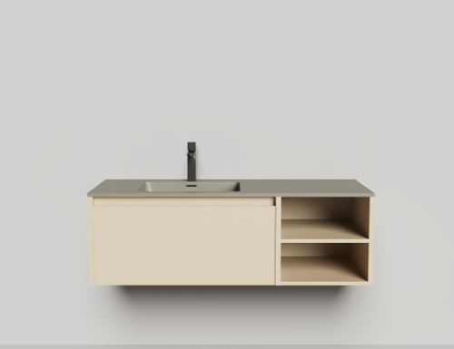 Подвесная тумба Domino 1200, эмаль, Onda Plus, с открытой полкой