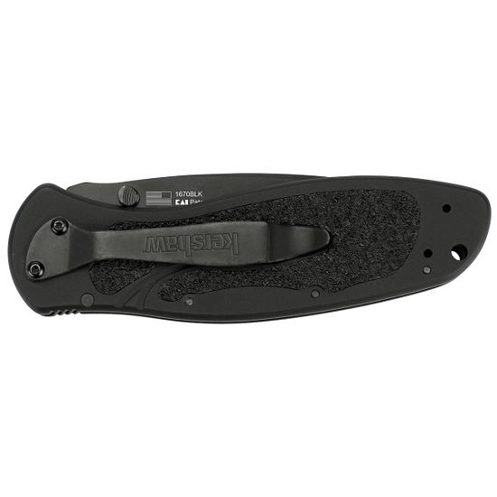Складной нож KERSHAW Blur 1670BLK c клинком из стали Sandvik™ 14C28N, рукоять алюминий / Trac-Tec