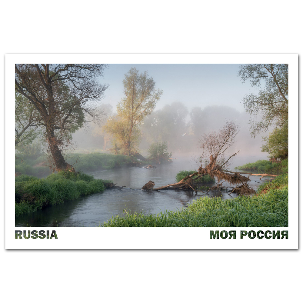 Весеннее утро на реке Угра, Смоленская область