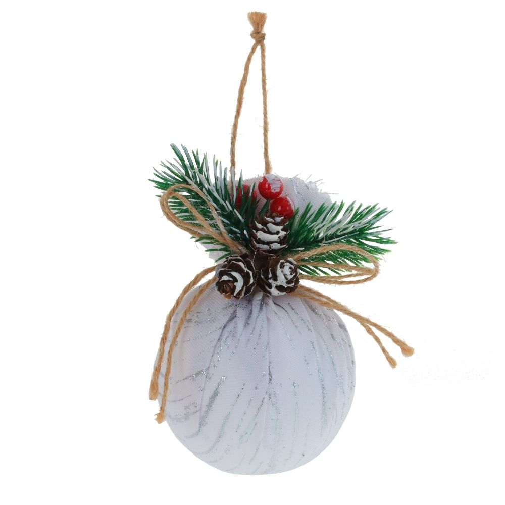 GAEM Набор из 3шт Украшение новогоднее "Шар", D 7.5 см, L23,5 W8 H11,5 см