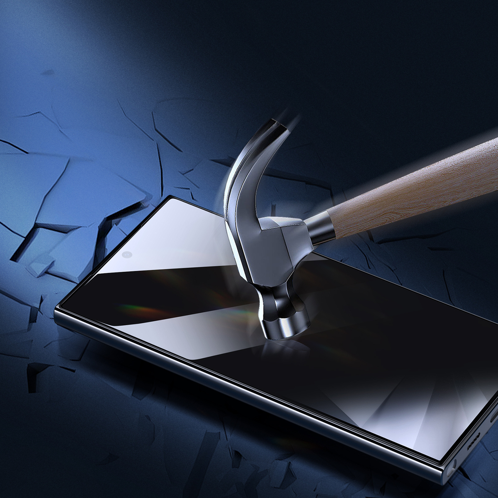 Стекло "Антишпион" от Dux Ducis для смартфона Samsung Galaxy S24 Ultra, серия PRIVACY-S Full Screen Glass