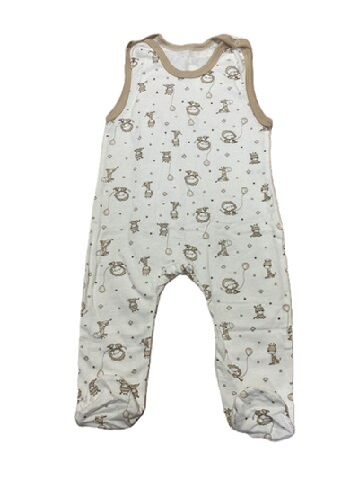 Ползунки длинные на кнопках из футера (100% хлопок с начесом) на рост 86 см